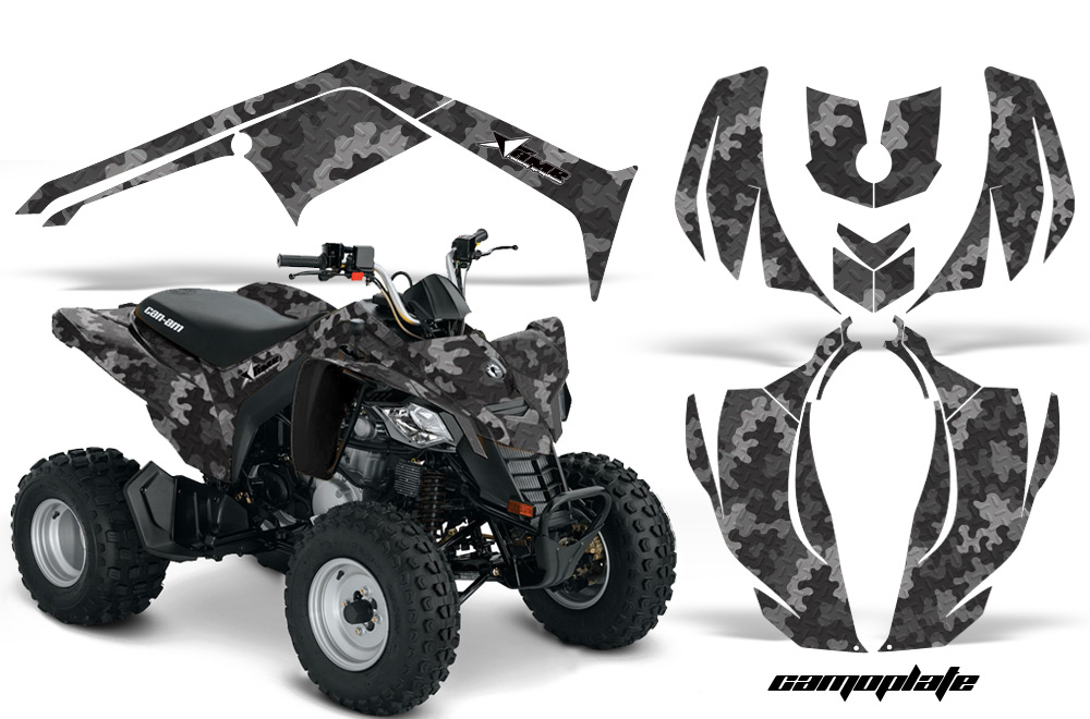 Can-Am Bombardier DS250 Graphics Kit CAMOPLATE BLK